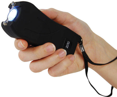 Black Rechargeable Runt size in hand